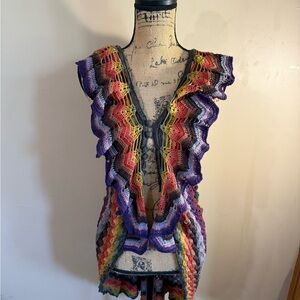 Colorful Crochet Vest